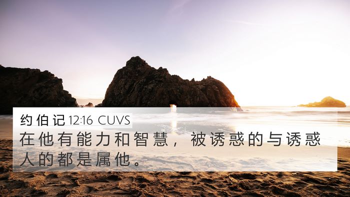 约 伯 记 12:16 CUVS Bible Verse Image