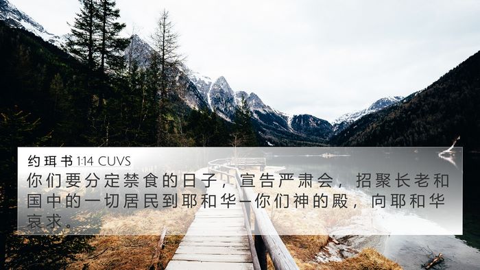 约 珥 书 1:14 CUVS Bible Verse Image