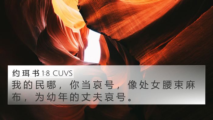 约 珥 书 1:8 CUVS Bible Verse Image