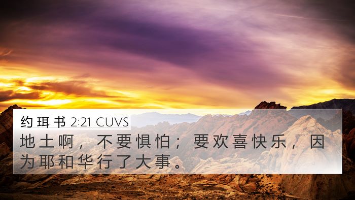 约 珥 书 2:21 CUVS Bible Verse Image