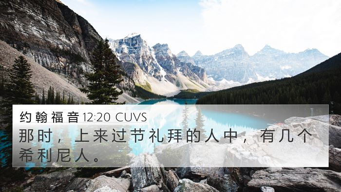 约 翰 福 音 12:20 CUVS Bible Verse Image