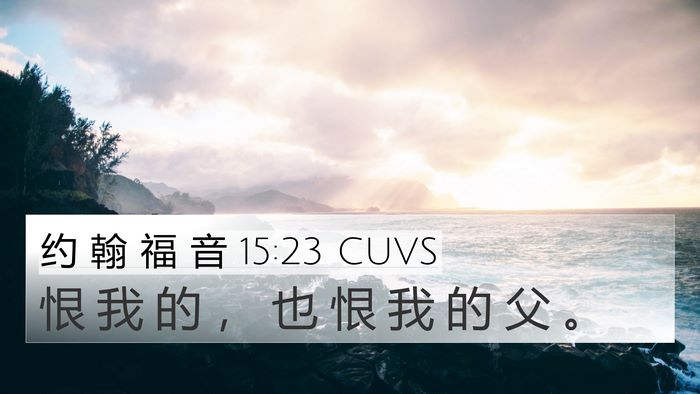 约 翰 福 音 15:23 CUVS Bible Verse Image