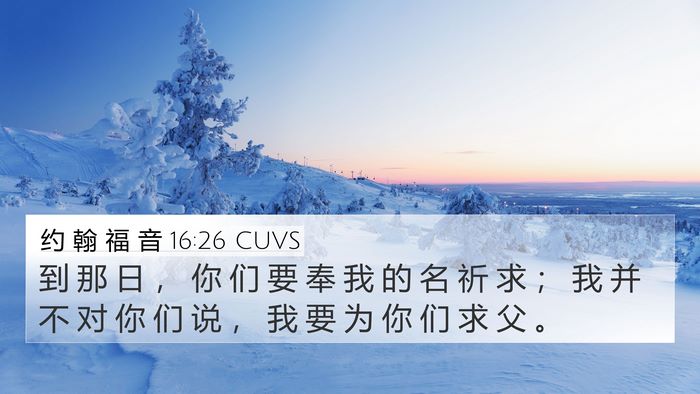 约 翰 福 音 16:26 CUVS Bible Verse Image