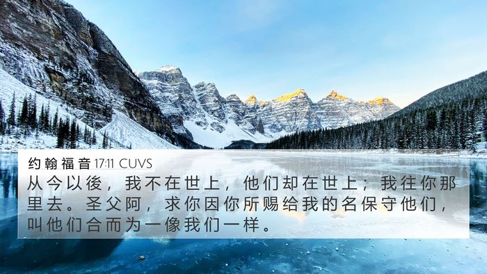 约 翰 福 音 17:11 CUVS Bible Verse Image