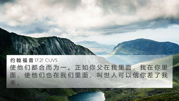 约 翰 福 音 17:21 CUVS Bible Verse Image