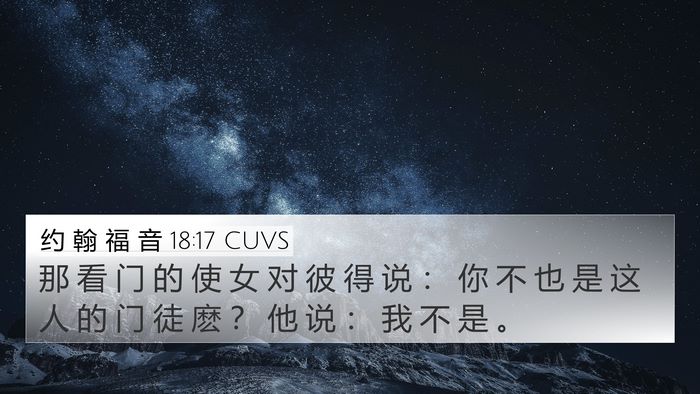 约 翰 福 音 18:17 CUVS Bible Verse Image