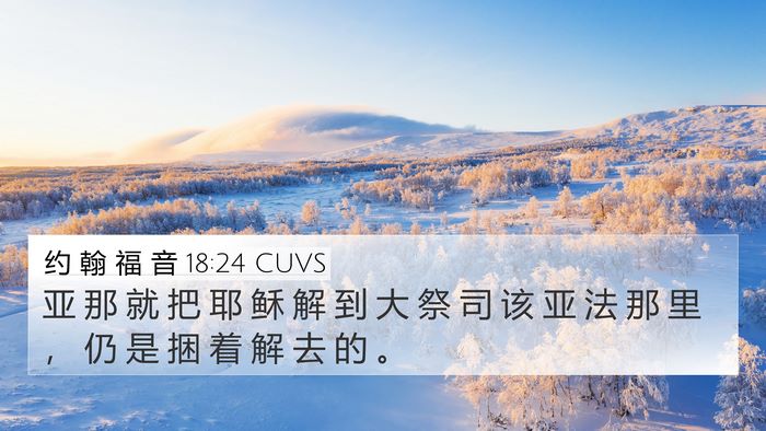 约 翰 福 音 18:24 CUVS Bible Verse Image