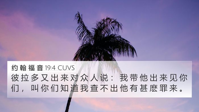 约 翰 福 音 19:4 CUVS Bible Verse Image