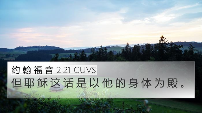约 翰 福 音 2:21 CUVS 4K Wallpaper - 但 耶 稣 这 话 是 以 他 的 身 体 为 - 4K Wallpaper Bible Verse
