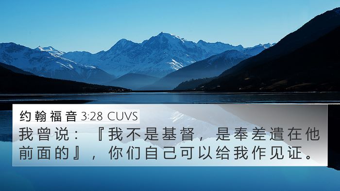 约 翰 福 音 3:28 CUVS Bible Verse Image