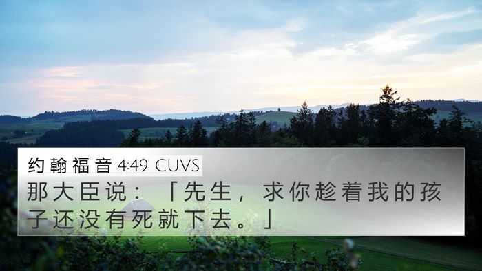 约 翰 福 音 4:49 CUVS Bible Verse Image