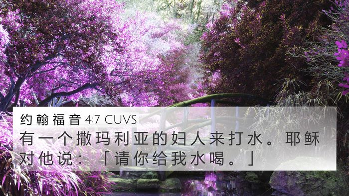 约 翰 福 音 4:7 CUVS Bible Verse Image