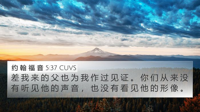 约 翰 福 音 5:37 CUVS Bible Verse Image