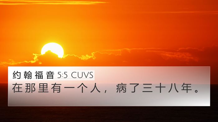 约 翰 福 音 5:5 CUVS Bible Verse Image