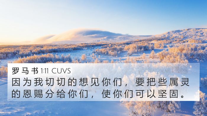 罗 马 书 1:11 CUVS Bible Verse Image