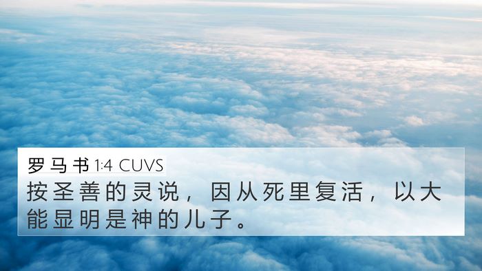 罗 马 书 1:4 CUVS Bible Verse Image