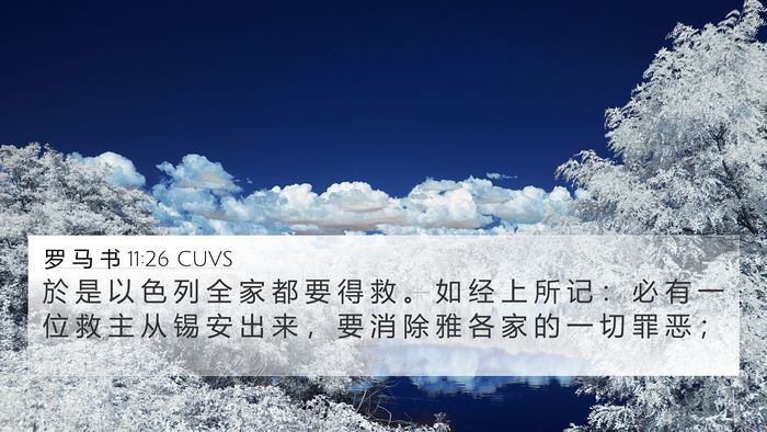 罗 马 书 11:26 CUVS Bible Verse Image