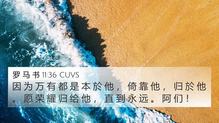罗 马 书 11:36 CUVS Bible Verse Image