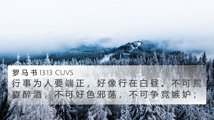 罗 马 书 13:13 CUVS Bible Verse Image