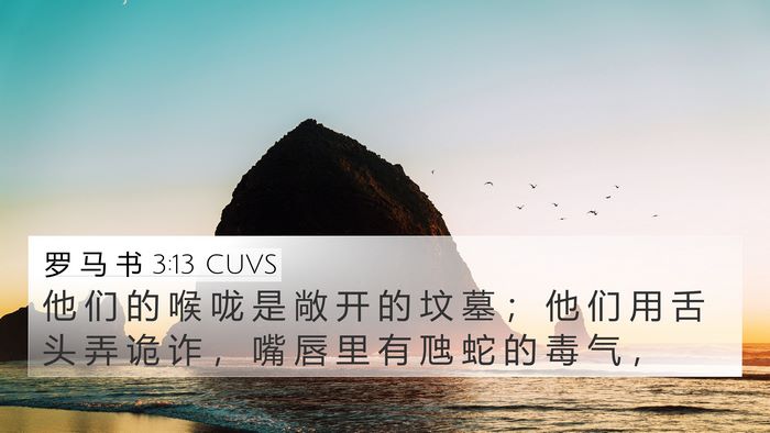罗 马 书 3:13 CUVS Bible Verse Image