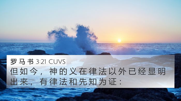 罗 马 书 3:21 CUVS Bible Verse Image