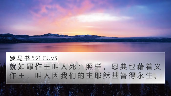 罗 马 书 5:21 CUVS Bible Verse Image