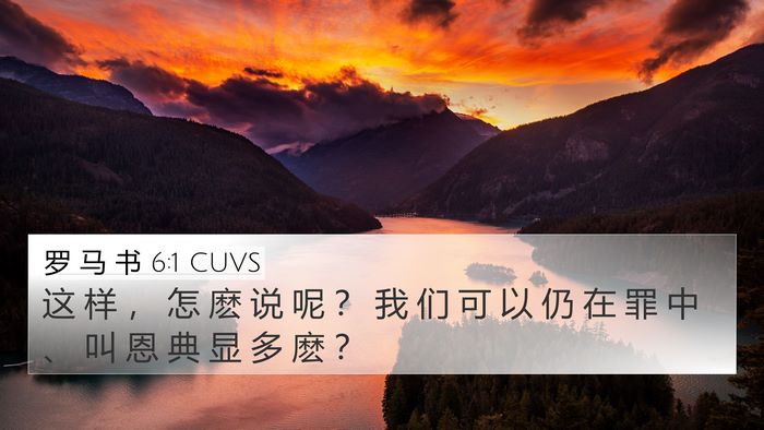 罗 马 书 6:1 CUVS Bible Verse Image