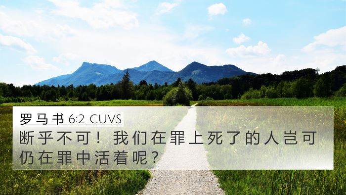 罗 马 书 6:2 CUVS Bible Verse Image