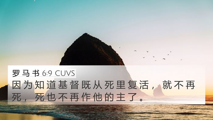 罗 马 书 6:9 CUVS Bible Verse Image