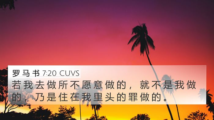 罗 马 书 7:20 CUVS Bible Verse Image