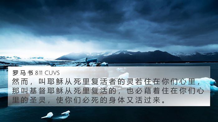 罗 马 书 8:11 CUVS Bible Verse Image
