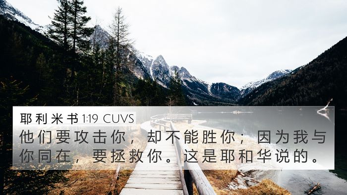 耶 利 米 书 1:19 CUVS Bible Verse Image