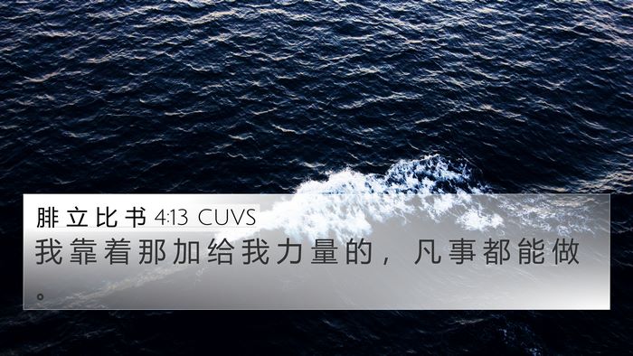 腓 立 比 书 4:13 CUVS Bible Verse Image
