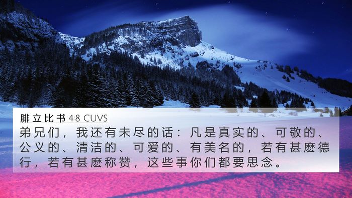 腓 立 比 书 4:8 CUVS Bible Verse Image