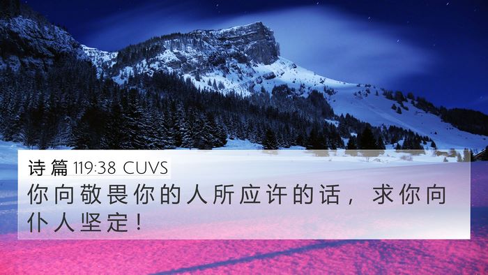 诗 篇 119:38 CUVS Bible Verse Image