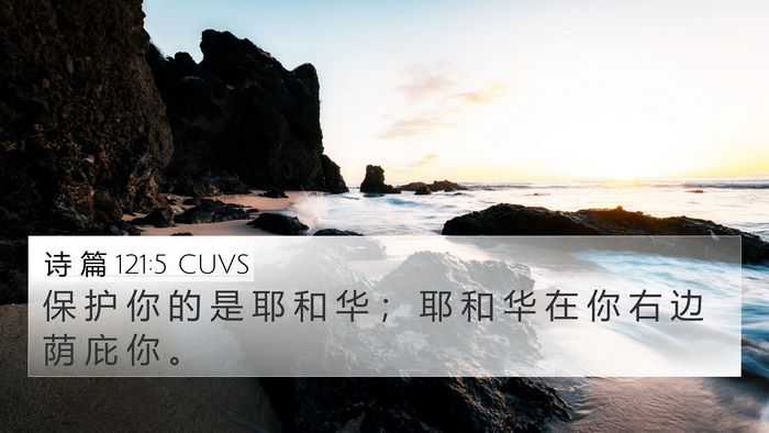 诗 篇 121:5 CUVS Bible Verse Image