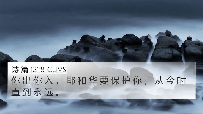 诗 篇 121:8 CUVS Bible Verse Image