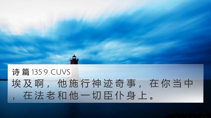 诗 篇 135:9 CUVS Bible Verse Image
