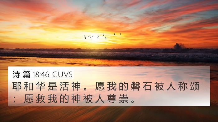 诗 篇 18:46 CUVS Bible Verse Image