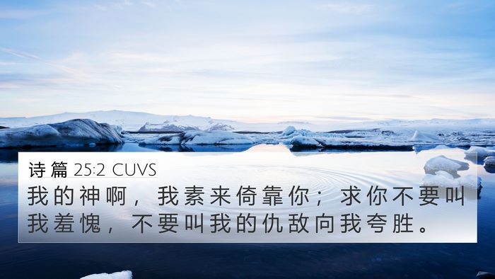 诗 篇 25:2 CUVS Bible Verse Image