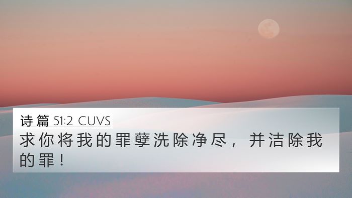 诗 篇 51:2 CUVS Bible Verse Image