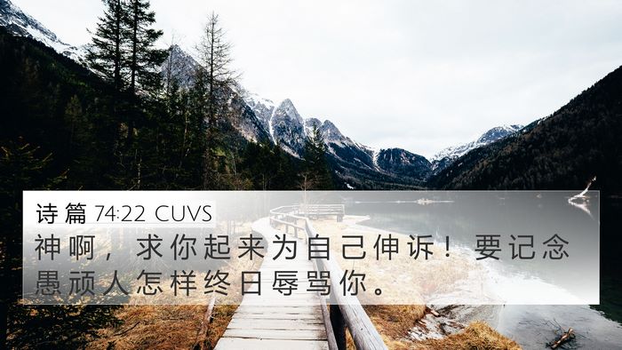 诗 篇 74:22 CUVS Bible Verse Image