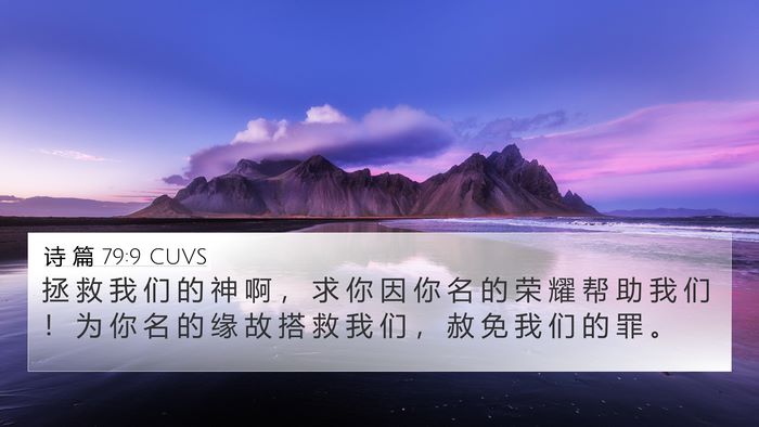 诗 篇 79:9 CUVS Bible Verse Image