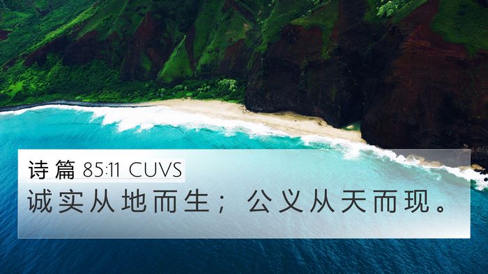 诗 篇 85:11 CUVS Bible Verse Image