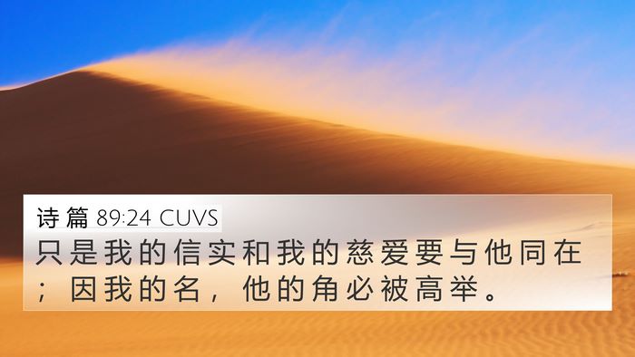 诗 篇 89:24 CUVS Bible Verse Image