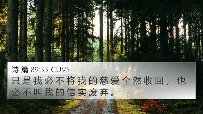 诗 篇 89:33 CUVS Bible Verse Image