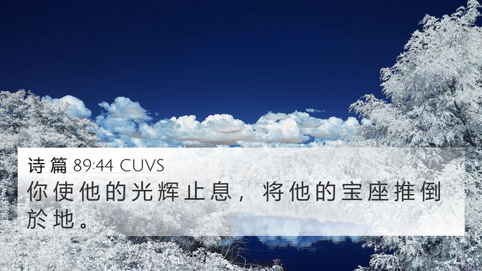诗 篇 89:44 CUVS Bible Verse Image
