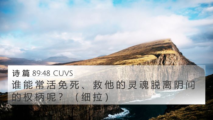 诗 篇 89:48 CUVS Bible Verse Image