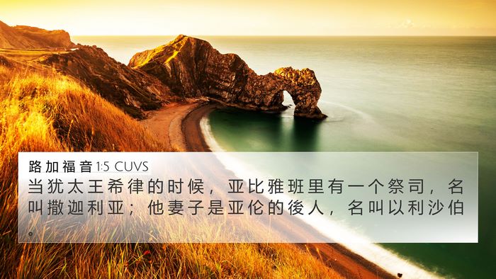 路 加 福 音 1:5 CUVS Bible Verse Image