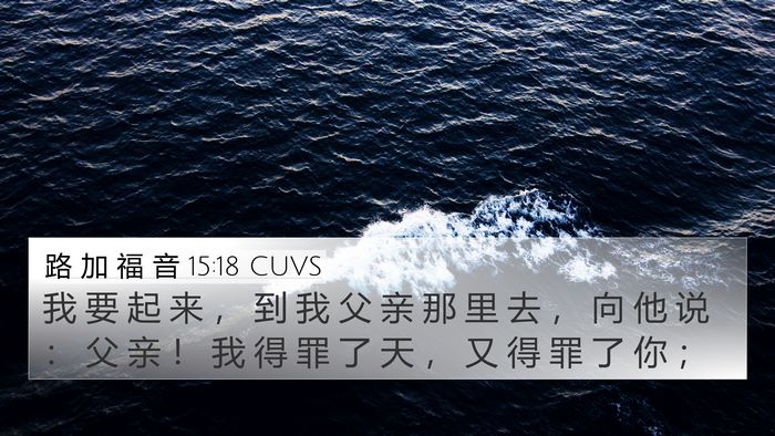 路 加 福 音 15:18 CUVS Bible Verse Image